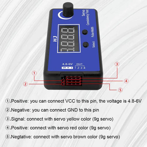 Pro Grade RC Servo And ESC Consistency Tester For Helicopters Planes And Cars With Manual Mode Easy Button Select Display