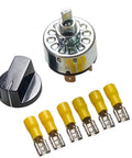 4 Position Rotary Switch With 3 Speed Settings For Fan Heaters 16 Amp 125 Volt And 12 Amp 250 Volt speed selector with connectors