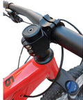 31.8mm Bike Stem 80mm Length 7 Degree Angle Aluminum 6061 Lightweight For MTB Road Bike BMX Fixie Gravel Upgrades Built Tough For Snappy Steering And Reliable Control attached to handlebars