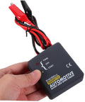 Hand holding automotive short and open finder with connectors for Must Have Multi Functional Car Short Circuit Tester And Wire Breaker Tracker Kit For DIY Auto Enthusiasts And Pros Built With ABS Plastic And Electronic Components For Real Reliable Performance.