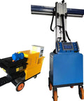 Professional Grade Fully Automatic Wall Leveling Machine Compact Cement Plaster Tool for rapid interior remodels displayed in yellow and blue.