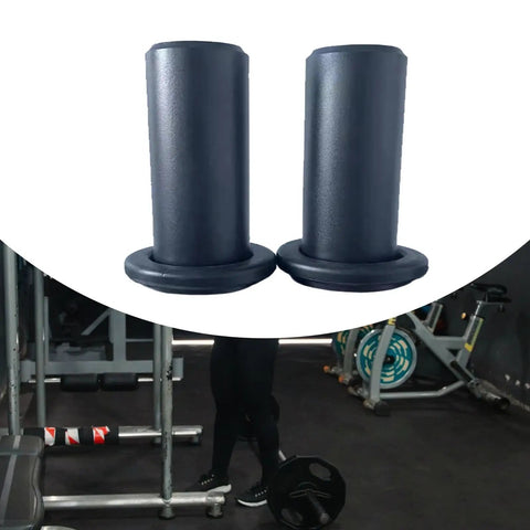 Two Piece Weight Plate Holders For Your Home Gym Storage And Organization, black finish, shown in a gym setting