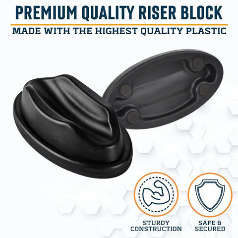 Front Wheel Riser Trainer Block With Anti Slip Design For Indoor Bike Training Fits Stationary Mountain And Road Bikes