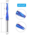 Amazon Upcut spiral router bit, 3/16 dia, 1/4 shank, solid carbide with long-life coating for wood carving