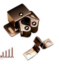 Red finish double roller catch set with screws for cabinets and cupboards. 30 pack with soft cushioned rollers for smooth use.