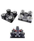 Black V Slot Aluminum Profile Extrusion Kit With Linear Rail System And Gantry Plate Set Includes Pulley 550mm