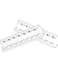 Aluminum L Shaped Beam Channel 12x12x64mm With 7 Holes Pair For Robot Building Kits DIY Robotics Projects Structural Aluminum Alloy For Strong Lightweight Builds, angled view