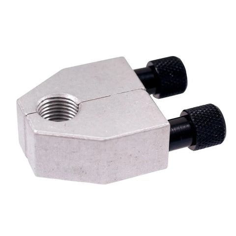 Heavy Duty Milling Machine Knee Feed Handle And Quill Stop Adapter Set with silver steel base and black knobs.