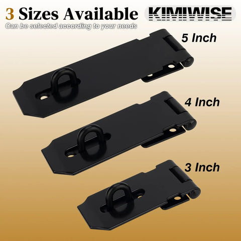 Badass Stainless Steel Hasp Latch Built Different For Heavy Duty Padlock Security On Gates Sheds Barns And Home Doors 3 Inch Matte Black options displayed.