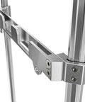 Close-up of Packout Rail Mount for Milwaukee System, Side Mount Tool Rail Compatible with Aluminum Packout Rails, silver.