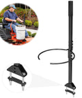 Bucket Bracket For ZeroTurn Mower Handle Upgrade For Quick Tool Transport And Yard Cleanup Haul Mulch Debris And Plants In A 5 Gallon Bucket Black Heavy Duty Yet Lightweight