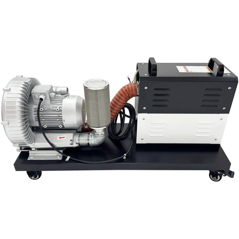 Heavy Duty Workshop Grade Hot Air Blower Packs A Badass NiCr Core That Pushes Snappy 350C Blast For Fast Fixes And Hella Smooth Shop Builds At 220V, featuring steel chassis and 1.3kW power.