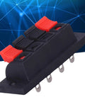 4 Way Speaker Connector Spring Loaded Terminal Kit Black ABS Metal Build For Easy Wiring Handles Zero To Two Hundred Fifty Volts Three Amps Rating