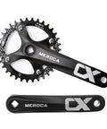 Beefy 170 Mm Mountain Bike Crank Set For Single Speed Rides With 34T Chainring Replacement For E Bike Commuter And Mountain Bikes Compatible With Shimano SRAM FSA Durable Alloy displayed on white background