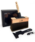 7 Inch Deck Stain Brush Applicator With Hybrid Wavy Crimped And Straight Bristles For Fast Even Coverage, heavy duty kit