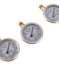 Heavy Duty Excavator Pressure Tester Kit With Easy Install Flexible Tube And Eight Couplings For High Accuracy Pump Testing In Hydraulic Systems with three gauges