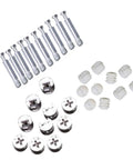 Set Of 24 Cam Lock Furniture Fasteners For No-Fuss Install And Easy Corner Connection, Heavy Duty, Anti-Rust Iron Plastic Nylon Construction