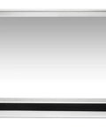 Polished Stainless Steel Horizontal Bath And Shower Niche 24 X 12, Fully Finished, Ready To Mount, No Tile Labor, Sleek