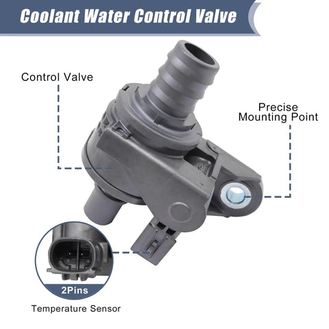 Coolant Water Control Valve for Toyota and Lexus, featuring precise mounting point and temperature sensor, 1667125010.