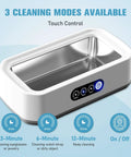 Ultrasonic Jewelry Cleaner With 360 Degree Cleaning In Minutes For Rings Glasses Watches Diamonds Gold And Silver; 650ml, 3 modes.