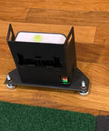 Rugged Metal Protective Case Box For Skytrak Golf Launch Monitor First Gen Matte Black With 13 Gauge Steel Three Adjustable Leveling Legs