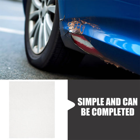 Car Bumper Repair Kit With Tungsten Wire Welding Mesh, Quick Fix For Cracks And Holes, Durable Metal Mesh Sheet For Damaged Areas, 10 Pcs Auto Body Weld Screen For Pro Grade Repairs on cracked blue bumper