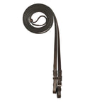 Premium English Dressage Double Bridle Curb Reins For Horses, 13 mm wide vegetable-tanned leather with stainless steel buckles