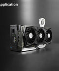Top Shelf Rock Solid External Gpu Dock With Jhl7440 Chipset showcasing three fans and multiple ports for enhanced gaming performance.