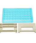 Detachable Plastic Test Tube Rack For 12 To 13 mm Tubes, 50 Holes With 13 mm Diameter, Easy Assembly Lab Organizer components