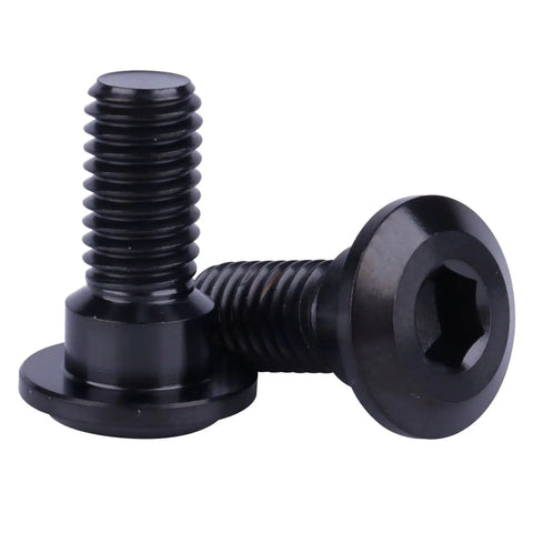 Six Pack M8 X 20mm Titanium Rear Brake Rotor Bolts Kit For Yamaha Motorcycles Black Pro Grade Strength And Corrosion Resistant With Precise Threads For Secure Fastening