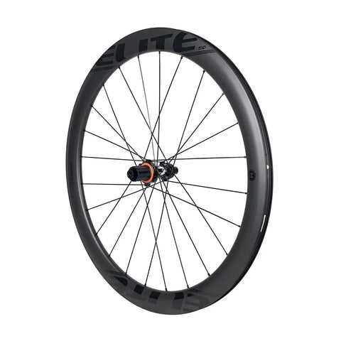 50mm Matte Carbon Road Wheelset With Center Lock Disc Brakes 700c Beefy 28mm Rim Fits 25C To 38C Tires UCI Approved U Shaped Windbreaker Design EN SGS Warranty Up To 1000 Days, side view