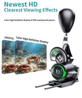 Underwater Fishing Camera With Infrared Night Vision, 220 Degree Wide Angle, view of HD lens with underwater display