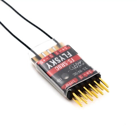 2.4GHz ANT Protocol 8CH RC Receiver with dual antennas for great control, Flysky FS-ST8 compatible, ideal for RC airplanes and robots