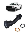 Engine Oil Filler Tube With Gasket And Filler Cap FC208 for Chevy Silverado 1500 GMC 4.2L 4.3L V6 1994 to 2013 Replacement Kit
