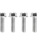 Premium Titanium Flange Hex Bolts M10 X 30mm 1.25 Pitch Grade 5 6AL 4V Lightweight High Strength Fasteners Pack Of 4 Silver