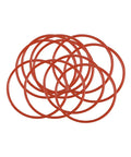 Red Silicone O Ring 32mm Outer Diameter 29mm Inner Diameter 1.5mm Cross Section VMQ Seal Gasket 50 Durometer Temperature Range From Minus 22F To 392F Pack Of 10 For Travel Mugs displayed