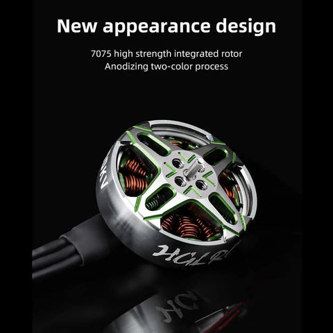 Specter 1804-3500KV 4S Brushless Motor with anodized rotor design for 3-3.5 inch FPV freestyle drones, featuring durable build