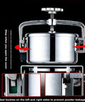 Electric Grain Grinder Mill High Speed Powder Machine open view showing sealing mechanism and capacity for home kitchen use