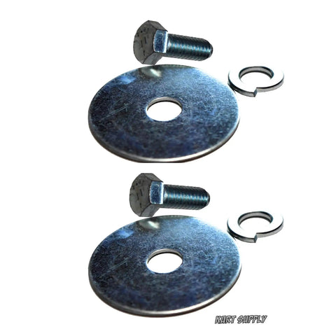 Premium Heavy Duty Go Kart Clutch Bolt For Predator 212cc Honda Clone Engines Hemi Non Hemi Two Pack with washers and nuts.