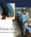 Rider using Anti Slip Dressage Saddle Pad With Soft Shell For Saddle Stability And Grip Breathable Wither Cut Contoured