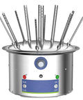 Top Tier 800W Lab Airflow Dryer Electric Drying Rack with heat control, stainless steel design for glassware cleaning.