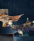 Epic 3D Steampunk Whale Airship Wooden Model Kit For DIY Puzzle Building With Mechanical Motion And Sound Effects