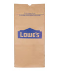 30 Gallon Heavy Duty Brown Paper Lawn And Refuse Bags For Home And Garden, 10 Count, Large Size, Biodegradable And USA Made, showing Lowe's logo