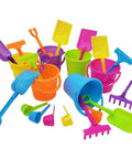 Six Pack Mini Beach Bucket Sets With Sand Buckets Shovels Rakes And Scoops Ideal Party Favors For Kids Toddlers Birthday Treats