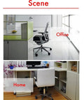Image showing Silent Glide Office Chair Casters Twin Wheel Design 2 Inch Soft Rubber Rollers in office and home settings.