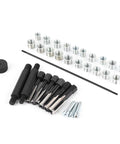 Pro Grade Glow Plug Thread Repair Kit 33 Piece Steel Set with M8x1 M10x1 M10x1.25 M12x1 M12x1.25 M14x1 taps and inserts