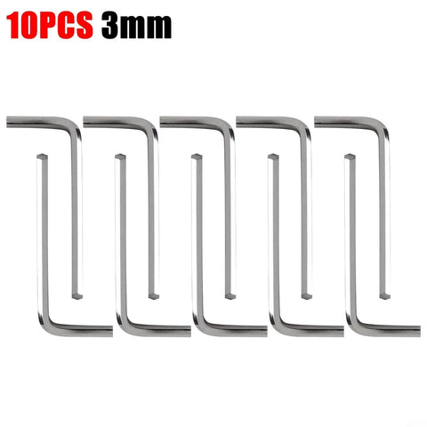 Top Notch 10 Piece L Shape Hex Key Set Metric Steel Wrench Kit 1.5mm To 6mm Compact Hexagon Tool For Home Fixes And Assembly Jobs You Gotta Have. 10pcs 3mm hex key set, L-shaped metric steel wrench
