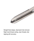 Close-up of Heavy Duty Thread Milling Tap 10-32 UNF High Speed Steel HSS 3 Straight Flutes for precise thread cutting.