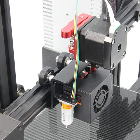 BL Touch Auto Leveling Sensor Bracket For Ender 3 Series And CR-10 3D Printers installed on printer axis