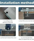 Petal Shape Rivet Nut Screws Kit For Sheet Metal Expansion Bolts Set M4 M5 M6 180 Pieces Heavy Duty Locking System For Strong Mounts Easy Install Precise Thread Match Durable Metal Construction, installation steps